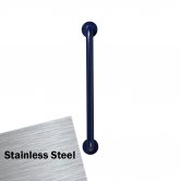 Armitage Shanks Contour 21 Straight Grab Rail 600mm Length - Stainless Steel