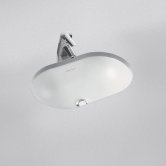 Armitage Shanks Marlow 21 Oval Under Countertop Basin with Overflow 550mm Wide - 0 Tap Hole