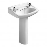 Armitage Shanks Royalex Basin with Full Pedestal 560mm Wide - 2 Tap Holes
