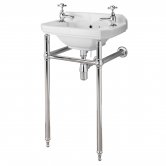 Bayswater Fitzroy Basin with Washstand 515mm Wide 2 Tap Hole