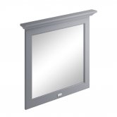 Bayswater Flat Bathroom Mirror 800mm Wide - Plummett Grey