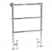 Bayswater Juliet Floor Mounted Traditional Towel Rail 966mm x 676mm Chrome
