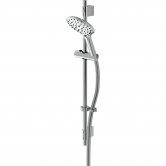 Bristan Casino Shower Kit with Large 3 Function Push Button Handset Easy Clean Hose - Chrome