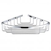 Bristan Closed Front Cover Fixed Wire Basket, Chrome