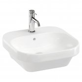 Britton Curve2 Wall Hung Cloakroom Basin 450mm Wide - 1 Tap Hole
