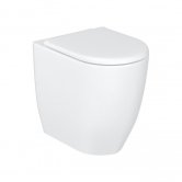 Britton Milan Rimless Back to Wall Toilet 530mm Projection - Soft Close Seat