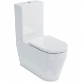 Britton Stadium Close Coupled Toilet with Push Button Cistern - Soft Close Seat