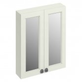 Burlington 60 Fitted 2-Door Mirrored Wall Cabinet Unit 600mm Wide Sand