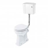 Burlington Regal Low Level Toilet Slimline Push Button Cistern - Excluding Seat