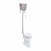 Burlington Regal High Level Toilet Polished Aluminium Cistern - Excluding Seat