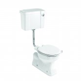 Burlington S-Trap Low Level Toilet Slimline Push Button Cistern - Excluding Seat