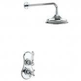 Burlington Severn Dual Concealed Mixer Shower 6inch Fixed Head