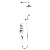 Burlington Severn Triple Concealed Mixer Shower with Shower Kit + 6\ Fixed Head