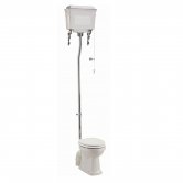 Burlington Standard High Level Toilet White Aluminium Cistern - Excluding Seat