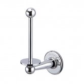 Burlington Traditional Spare Toilet Roll Holder, Wall Mounted, Chrome