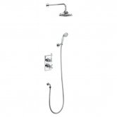 Burlington Trent Dual Concealed Mixer Shower with Shower Kit + 9 Inch Fixed Head
