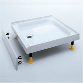 Coram Coratech Square Riser Shower Tray with Waste 778mm x 778mm 3 Upstand