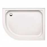 Coram Coratech Offset Quadrant Riser Shower Tray with Waste 1026mm x 826mm Right Handed 2 Upstand