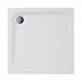 Coram Resin Square Shower Tray 900mm x 900mm - Flat Top