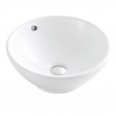 Delphi Cirque Sit-On Counter Top Basin 380mm Wide - 0 Tap Hole