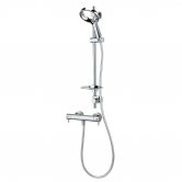 Deva Aio Aurajet Cool To Touch Bar Shower Valve with Easy Fit Shower Kit - Chrome