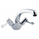 Deva Mono Kitchen Sink Mixer Tap, 3 Inch Lever Handle, Chrome