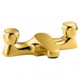 Deva Profile Deck Mounted Bath Filler Tap - Gold