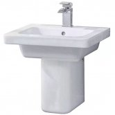Duchy Ivy Basin and Semi Pedestal 550mm Wide 1 Tap Hole