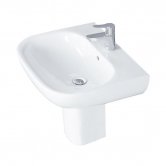 Duchy Lily Basin and Small Pedestal 550mm Wide 1 Tap Hole