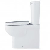 Duchy Lily Flush-to-Wall Close Coupled Toilet with Push Button Cistern - Soft Close Seat