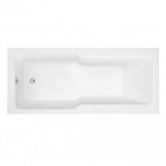 Duchy Newham Quartz Straight Single Ended Shower Bath 1700mm x 750mm - Acrylic