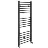 Duchy Treviso Straight Heated Towel Rail 1200mm H x 500mm W - Anthracite