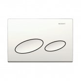 Geberit Kappa20 Dual Flush Plate - White