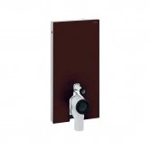 Geberit Monolith Back to Wall Cistern Frame for Floor Standing WC with Fittings - Umber Glass