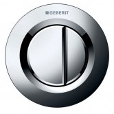 Geberit Type 01 Dual Flush Plate Button for 80mm Concealed Cistern - Gloss Chrome
