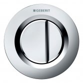 Geberit Type 01 Dual Flush Plate Button for 80mm Concealed Cistern - Matt Chrome