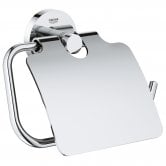 Grohe Essentials Toilet Roll Holder with Cover - Chrome