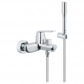 Grohe Eurosmart Cosmo Bath Shower Mixer Tap with Kit Wall Mounted - Chrome