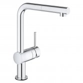 Grohe Minta Touch Electronic Single Lever Kitchen Sink Mixer Tap with Pull-out Spout - Chrome