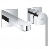 Grohe Plus Wall Mounted 2 Tap Hole Basin Mixer Tap - Chrome