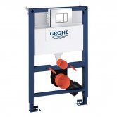 Grohe Rapid SL 4-in-1 WC Toilet Frame Cosmo Flushplate Cistern Retrofit Fixings 820mm High