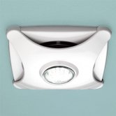 HiB Air Star Bathroom Fan Low Energy LED Illumination White 155mm H x 155mm W x 43mm D