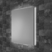 HiB Atrium 50 LED Single Door Semi-Recessed Bathroom Cabinet 700mm H x 500mm W