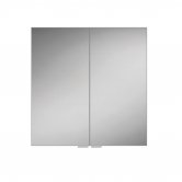 HiB Eris 80 Aluminium Double Door Bathroom Cabinet 700mm H x 800mm W x 130mm D