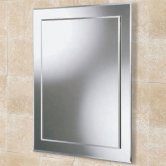 HiB Linus Designer Bathroom Mirror 700mm H x 500mm W