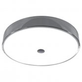 HiB Lumen LED Round Ceiling Light 300mm Diameter - Chrome