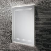 HiB Outline 50 LED Back-Lit Bathroom Mirror 700mm H x 500mm W