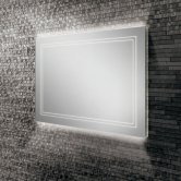 HiB Outline 80 LED Back-Lit Bathroom Mirror 600mm H x 800mm W