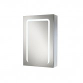 HiB Stratus 50 Aluminium LED Single Door Bathroom Cabinet 700mm H x 500mm W x 150mm D