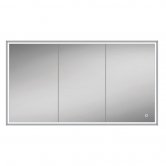 HiB Vanquish 120 Triple Door Recessed Led Bathroom Cabinet 730mm H X 1230mm W